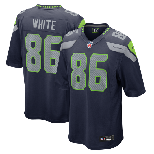 Men's Seattle Seahawks Ricky White Nike College Navy Team Game Jersey - Image 1