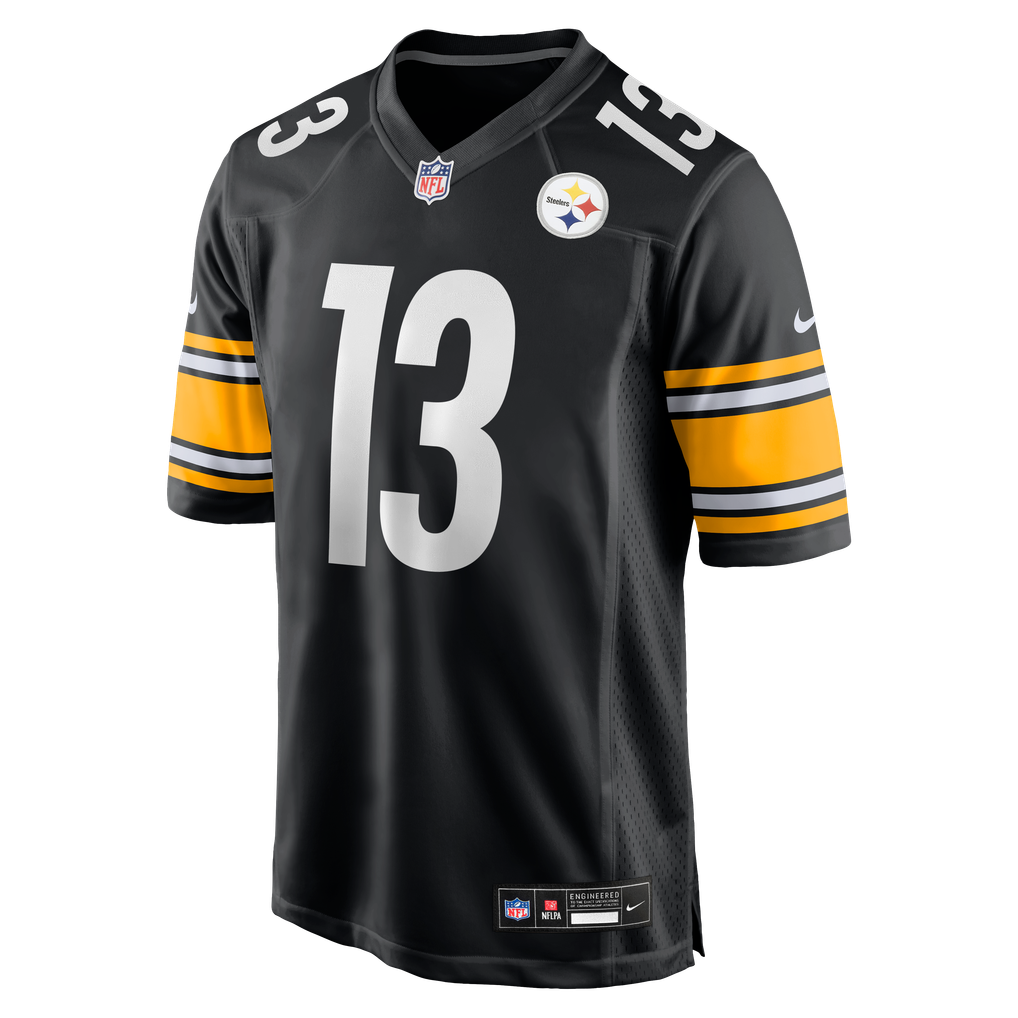 Men's Pittsburgh Steelers Rico Dowdle Nike Black Game Jersey - Image 3