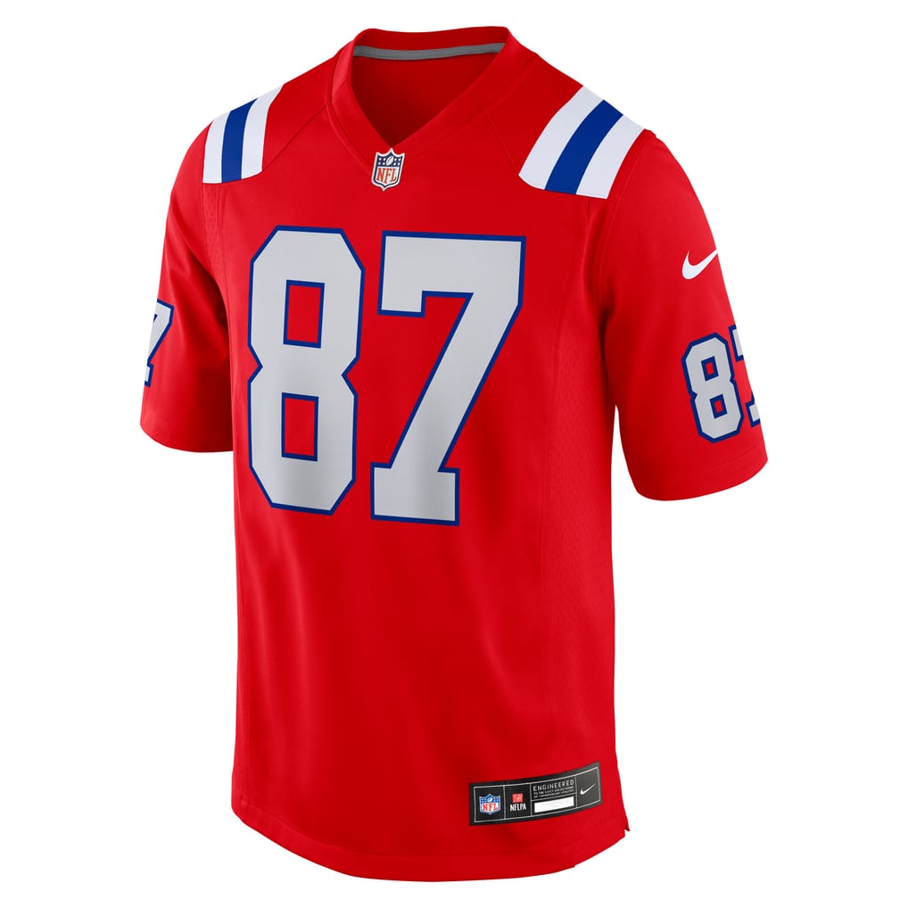 Men's New England Patriots Rob Gronkowski Nike  Red Alternate Retired Player Game Jersey - Image 3
