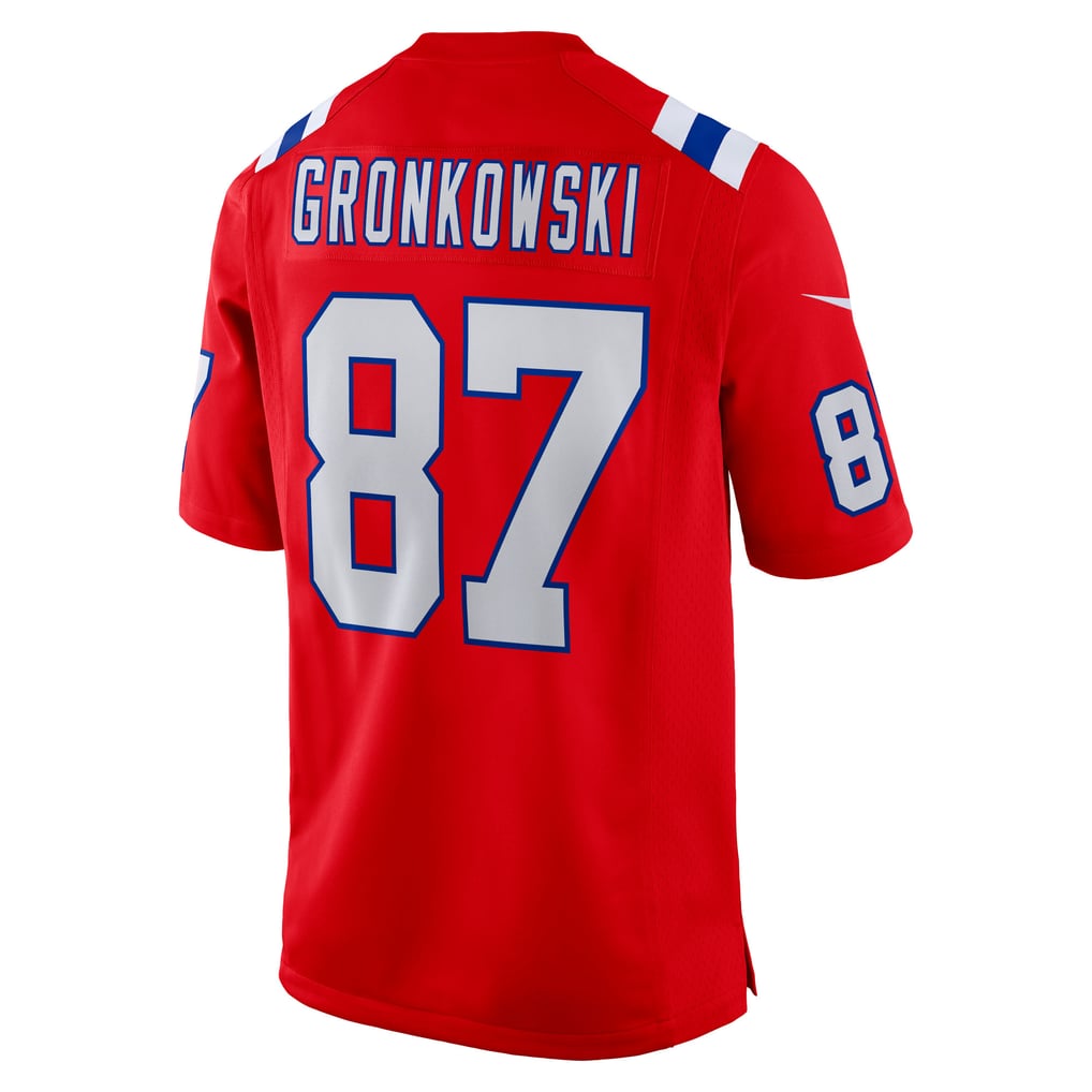 Men's New England Patriots Rob Gronkowski Nike  Red Alternate Retired Player Game Jersey - Image 4