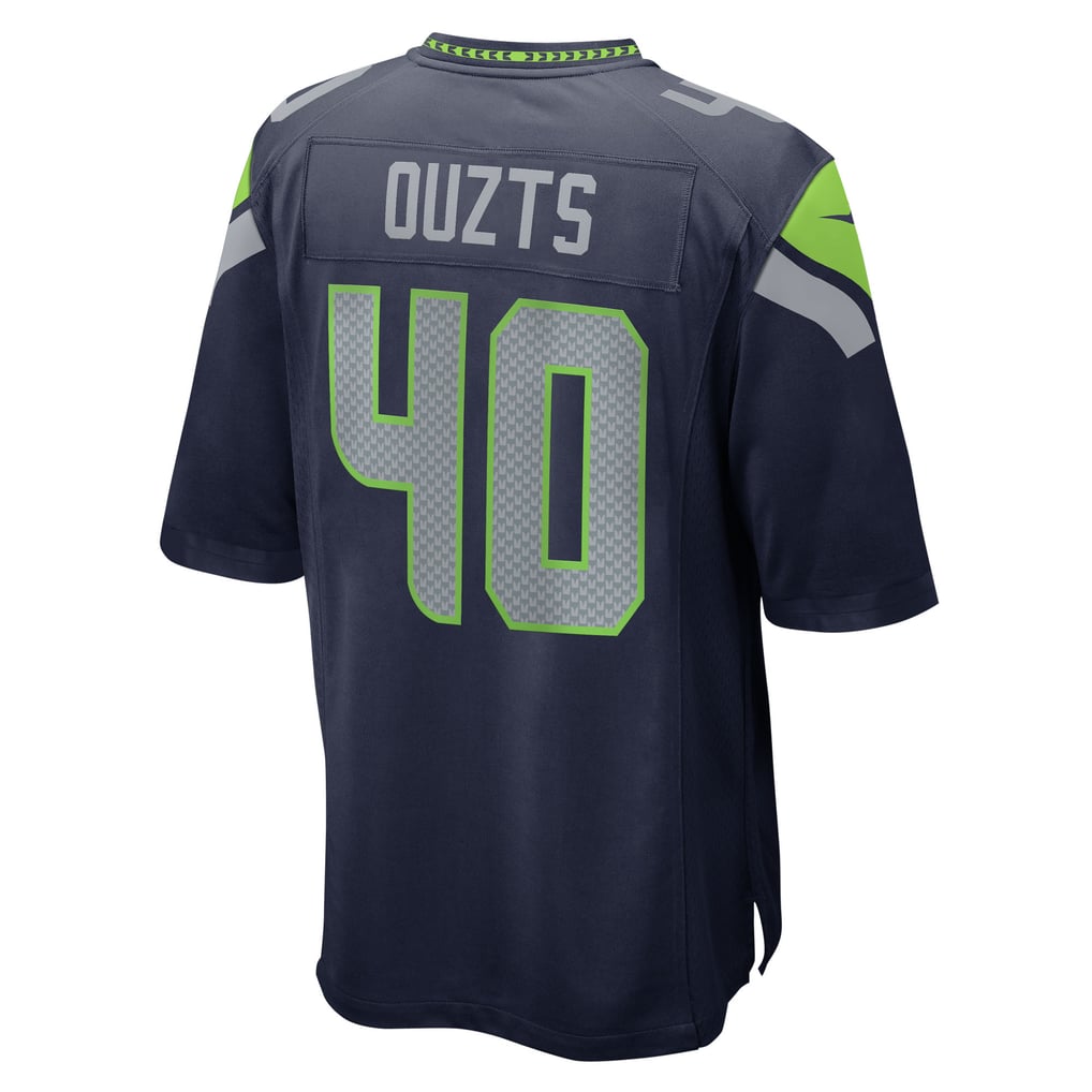 Men's Seattle Seahawks Robbie Ouzts Nike  College Navy Team Game Jersey - Image 4