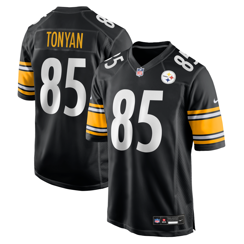 Men's Pittsburgh Steelers Robert Tonyan Nike Black Team Game Jersey - Image 2