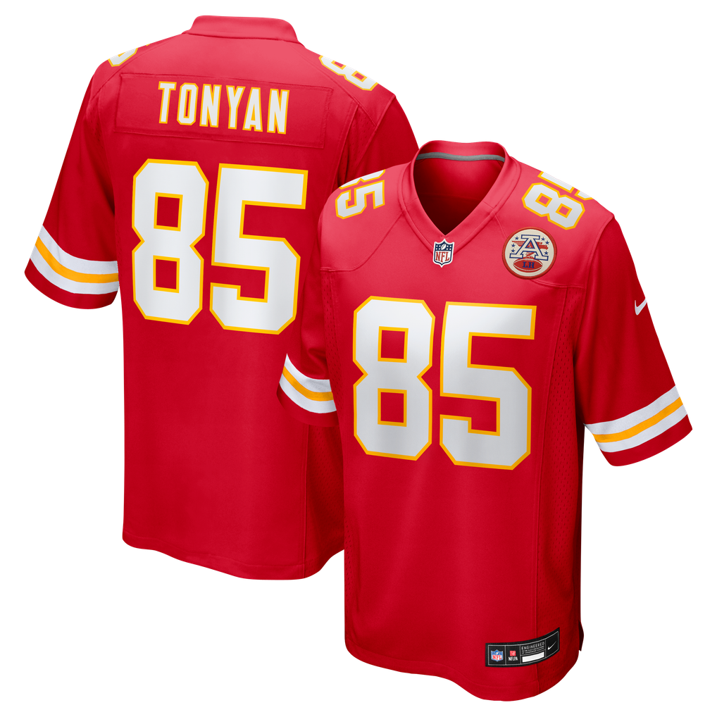 Men's Kansas City Chiefs Robert Tonyan Nike  Red Team Game Jersey - Image 2