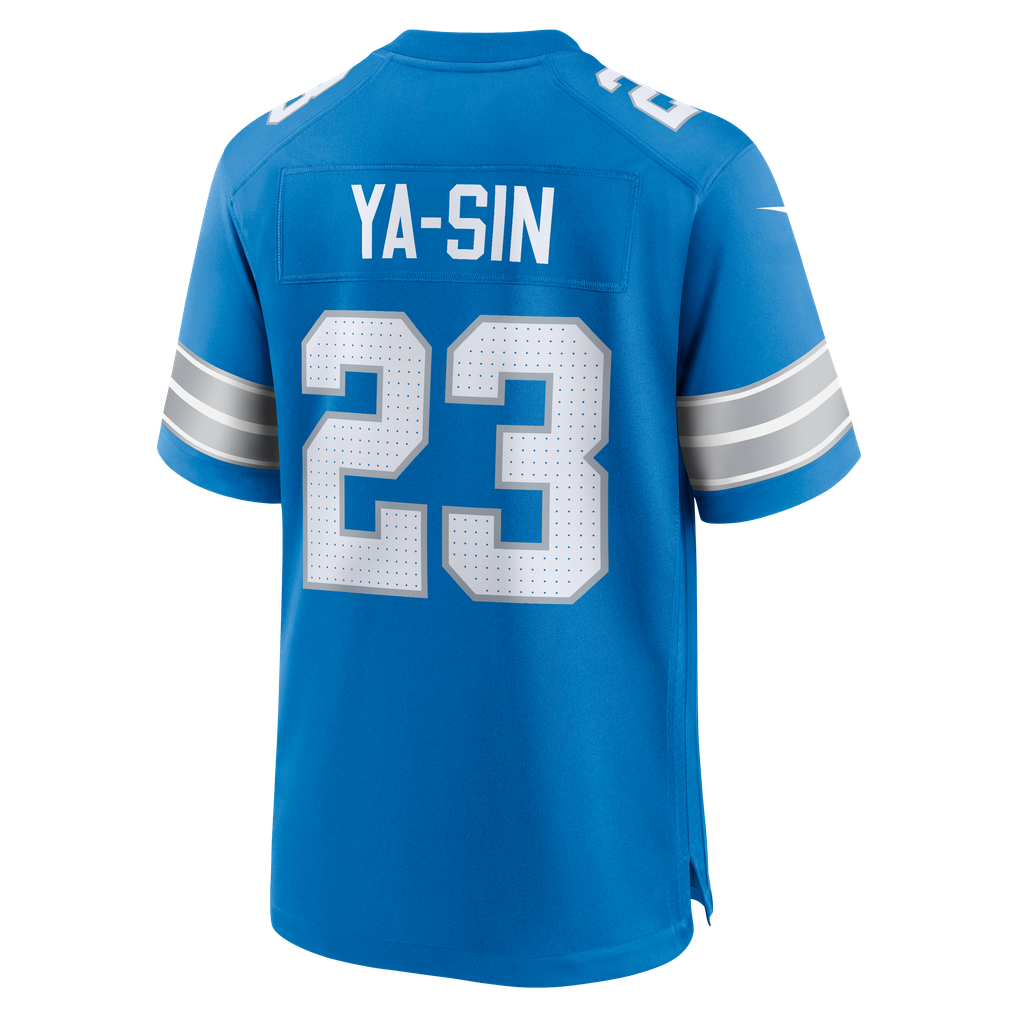 Men's Detroit Lions Rock Ya-Sin Nike  Blue Team Game Jersey - Image 4