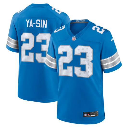 Men's Detroit Lions Rock Ya-Sin Nike  Blue Team Game Jersey - Image 1