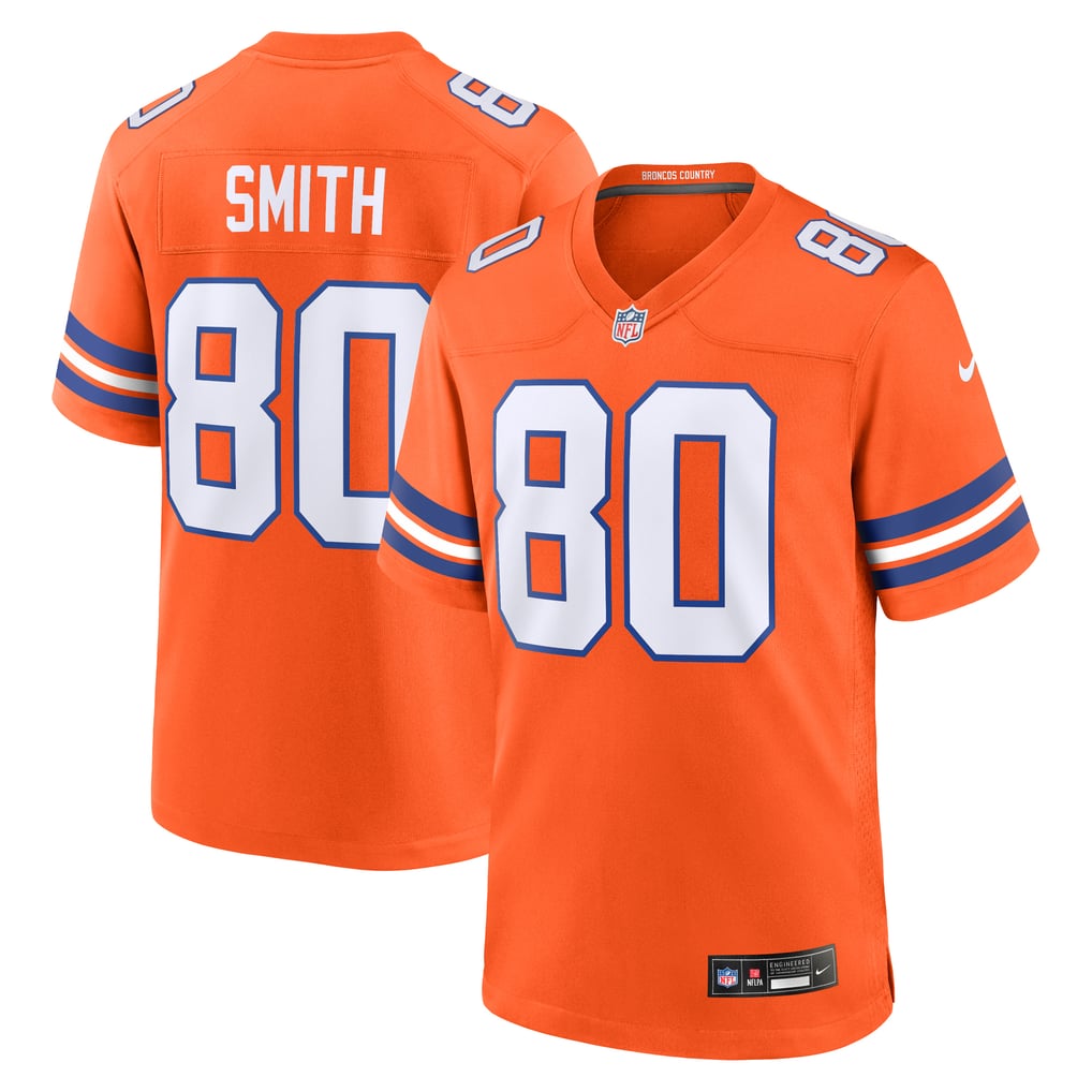 Men's Denver Broncos Rod Smith Nike Orange Retired Player Alternate Game Jersey - Image 2