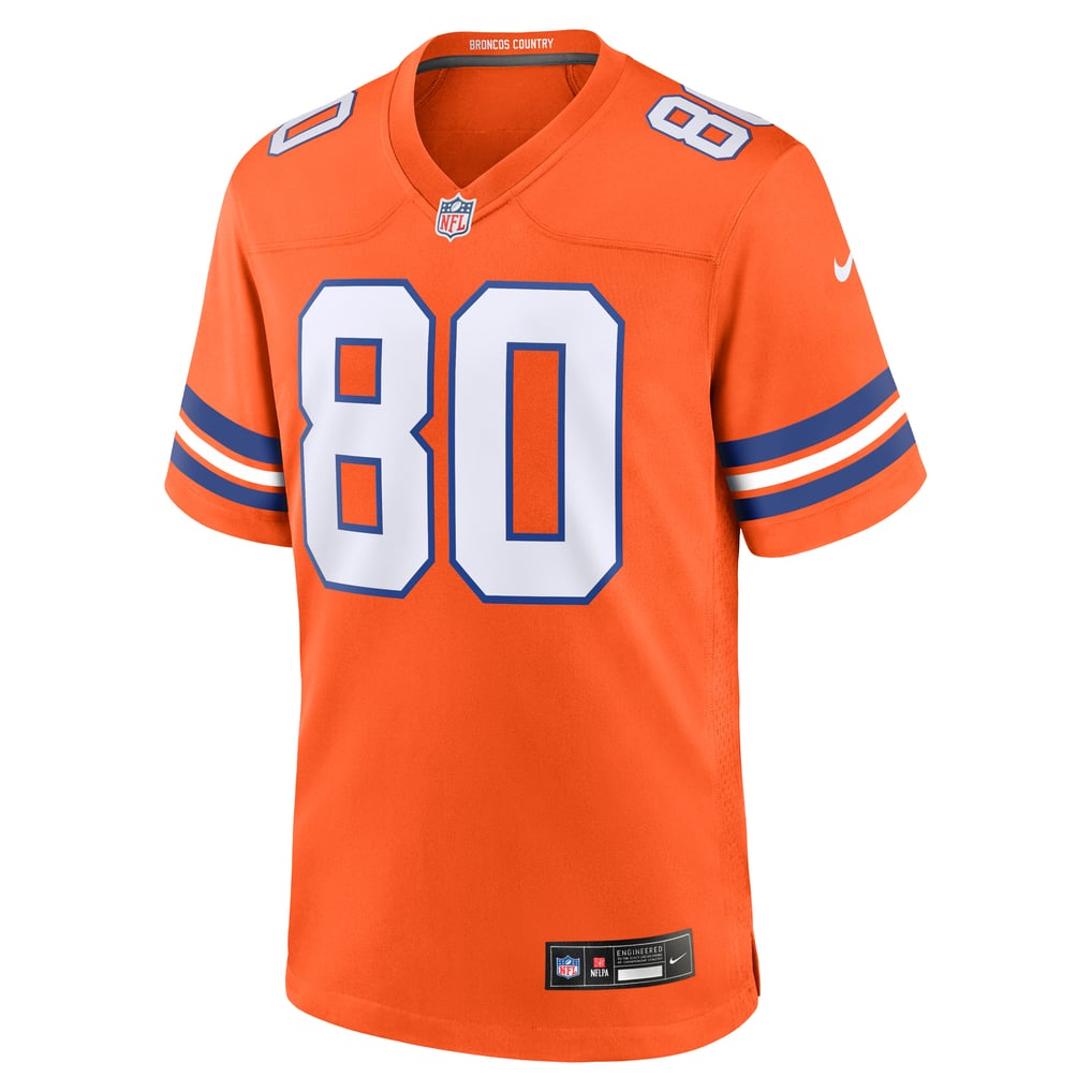Men's Denver Broncos Rod Smith Nike Orange Retired Player Alternate Game Jersey - Image 3