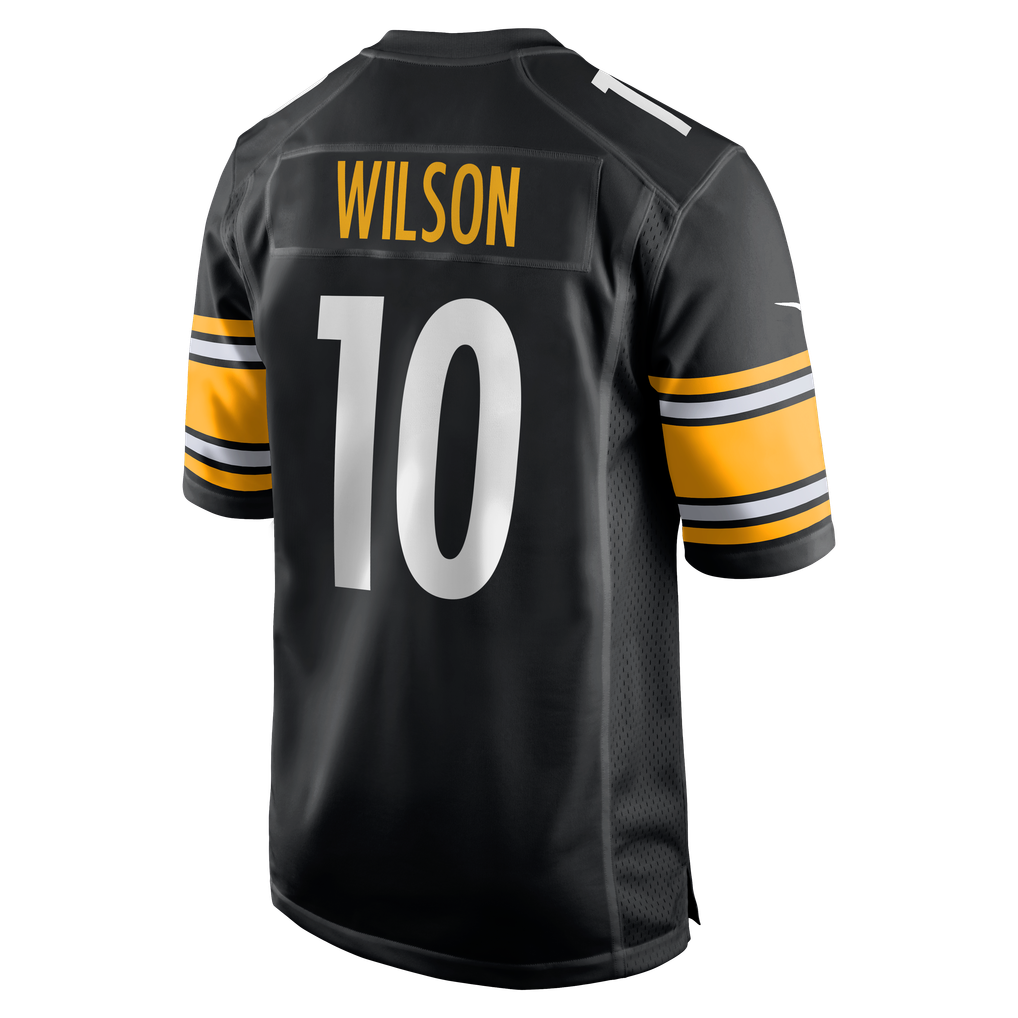 Men's Pittsburgh Steelers Roman Wilson Nike Black  Game Player Jersey - Image 4