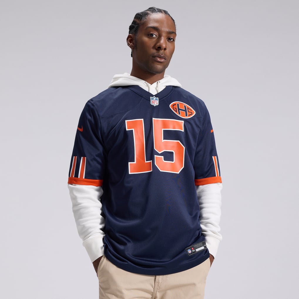 Men's Chicago Bears Rome Odunze Nike Navy 2026 Rivalries Collection Game Jersey - Image 3