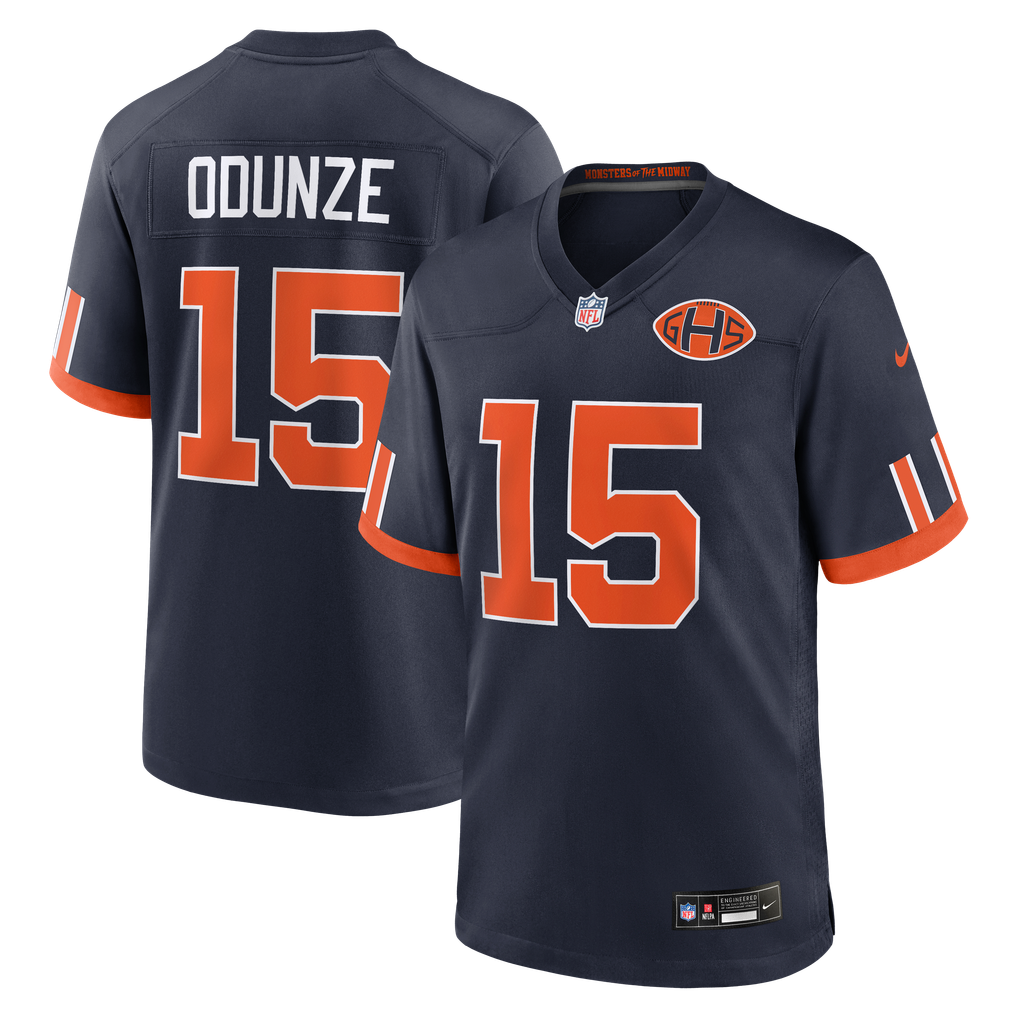 Men's Chicago Bears Rome Odunze Nike Navy 2026 Rivalries Collection Game Jersey - Image 1
