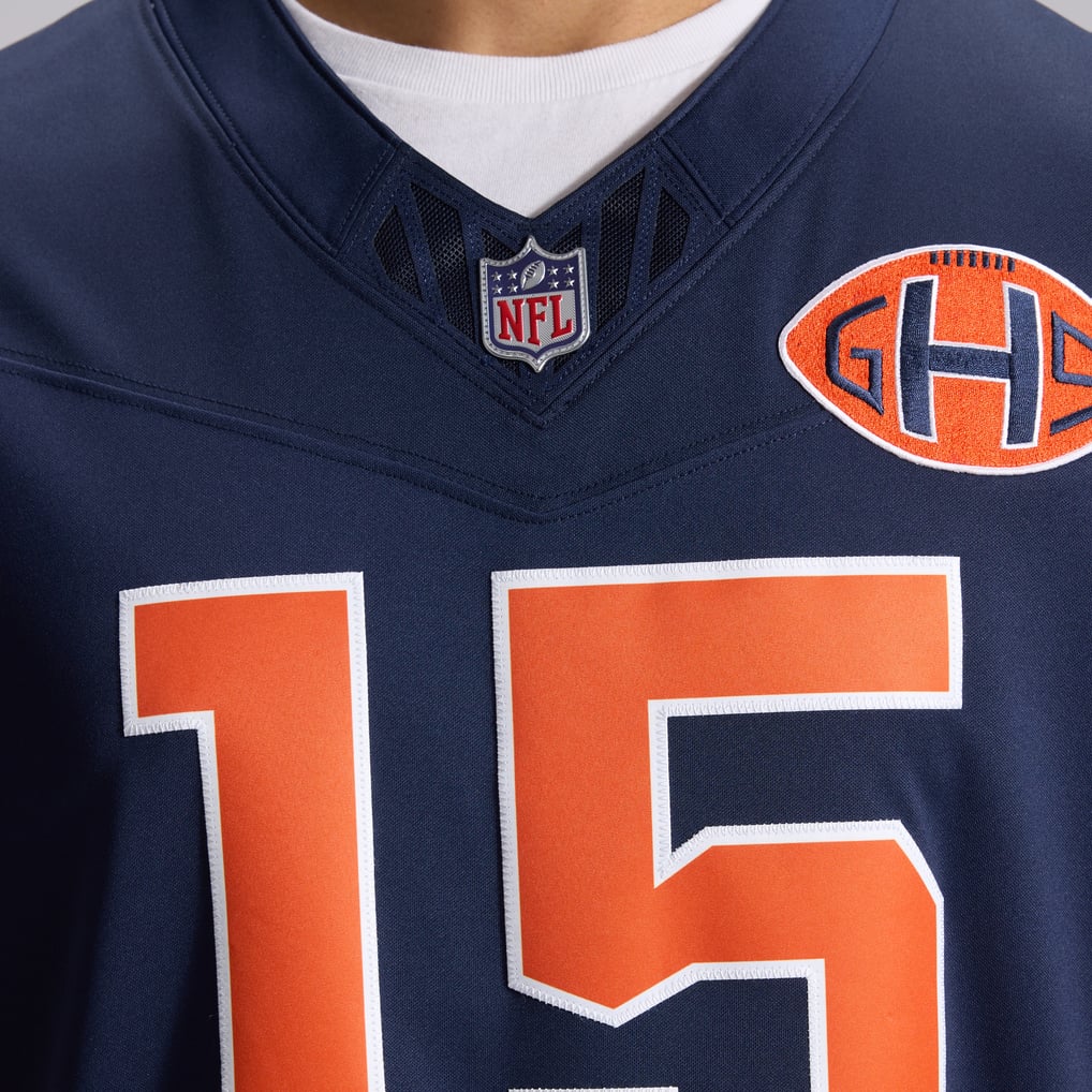 Men's Chicago Bears Rome Odunze Nike Navy 2026 Rivalries Collection Stitched Limited Jersey - Image 11