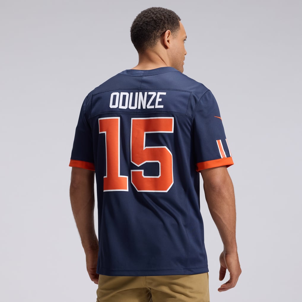 Men's Chicago Bears Rome Odunze Nike Navy 2026 Rivalries Collection Stitched Limited Jersey - Image 4