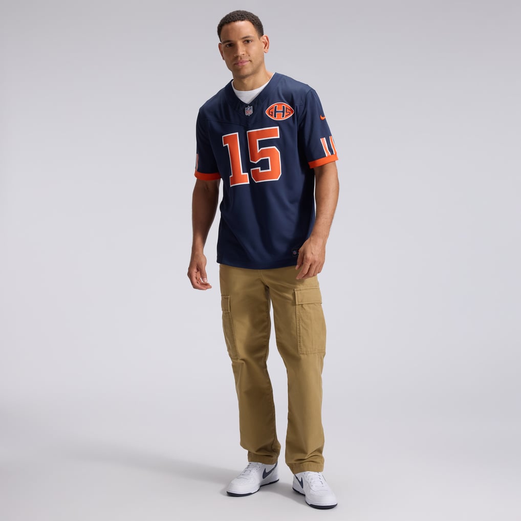 Men's Chicago Bears Rome Odunze Nike Navy 2026 Rivalries Collection Stitched Limited Jersey - Image 5