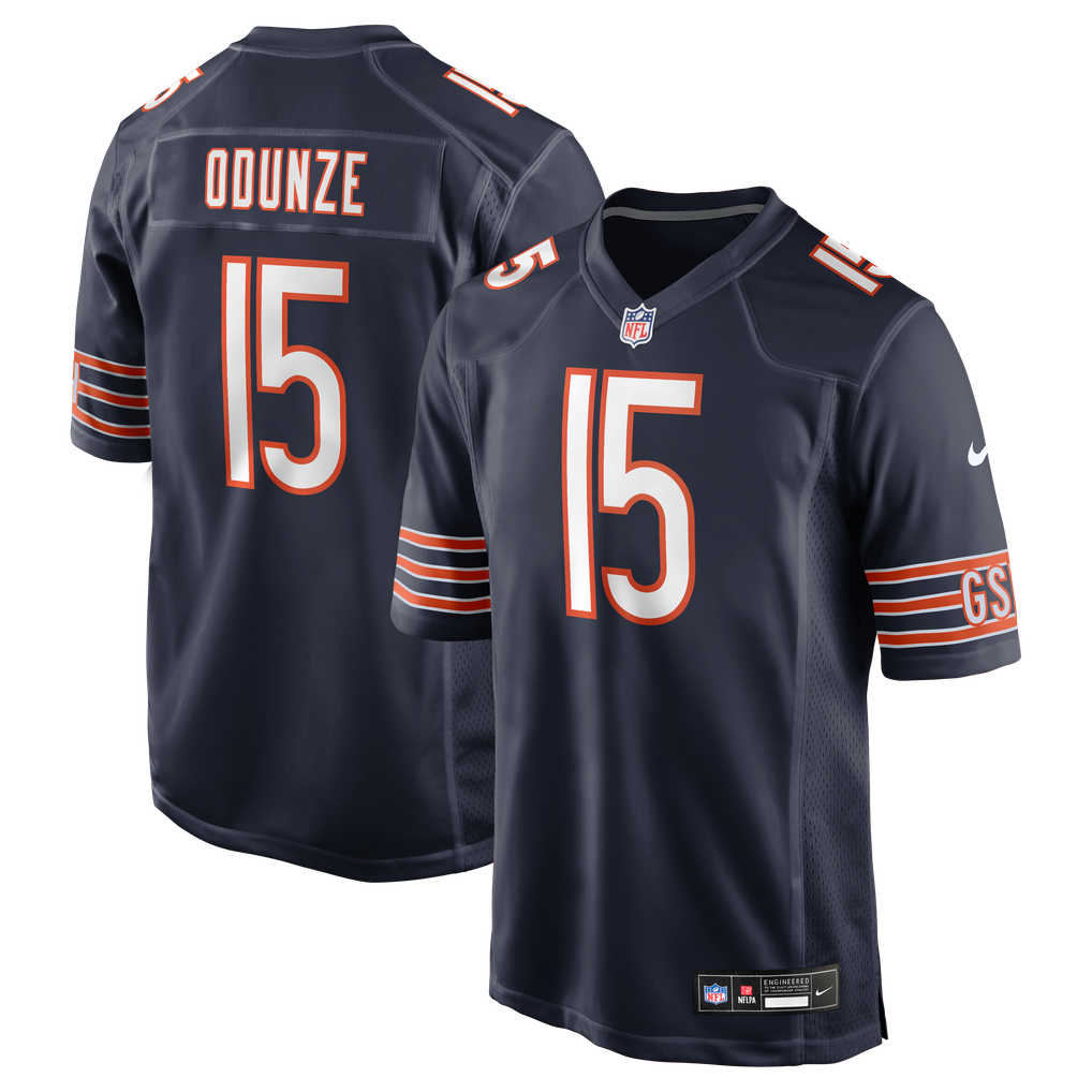 Men's Chicago Bears Rome Odunze Nike Navy Player Game Jersey - Image 2