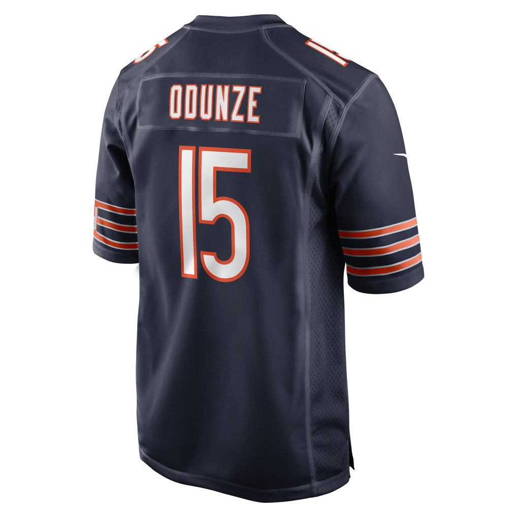 Men's Chicago Bears Rome Odunze Nike Navy Player Game Jersey - Image 4
