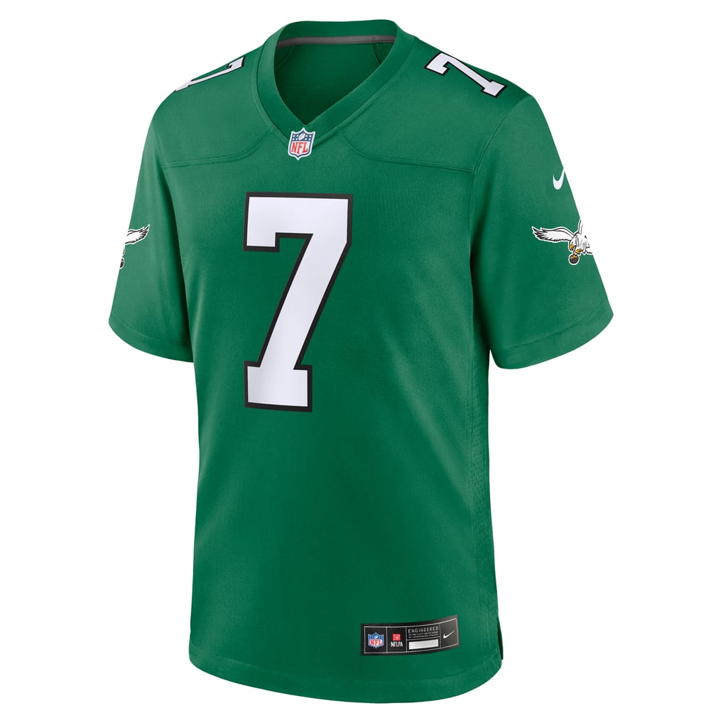 Men's Philadelphia Eagles Ron Jaworski Nike Kelly Green Retired Player Alternate Game Jersey - Image 3