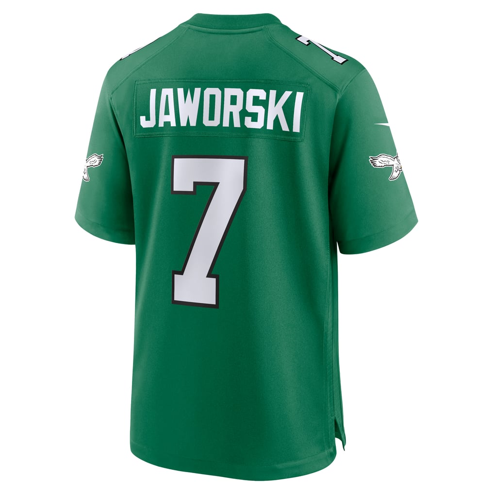 Men's Philadelphia Eagles Ron Jaworski Nike Kelly Green Retired Player Alternate Game Jersey - Image 4