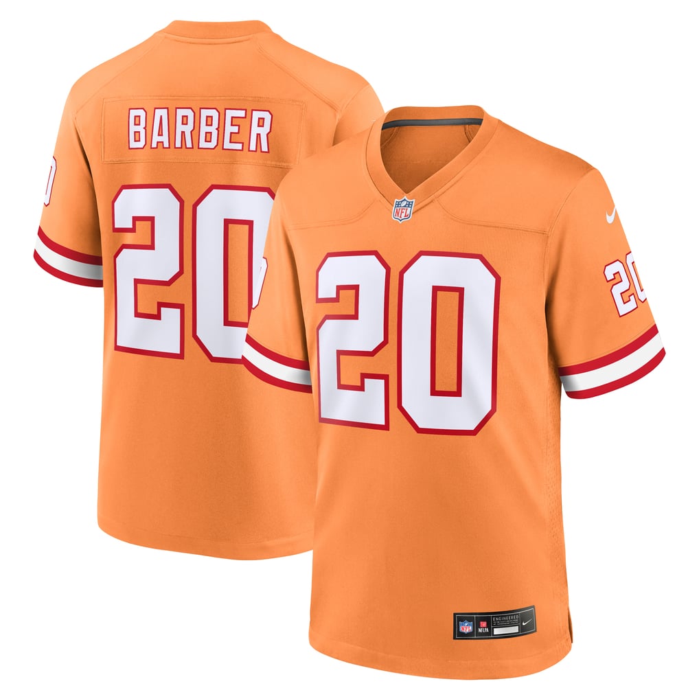 Men's Tampa Bay Buccaneers Ronde Barber Nike Orange Retired Player Alternate Game Jersey - Image 2