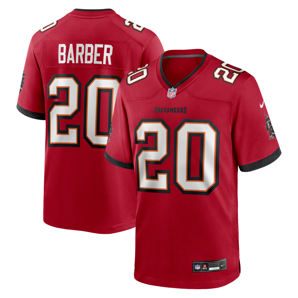 Men's Tampa Bay Buccaneers Ronde Barber Nike Red Game Retired Player Jersey - Image 1