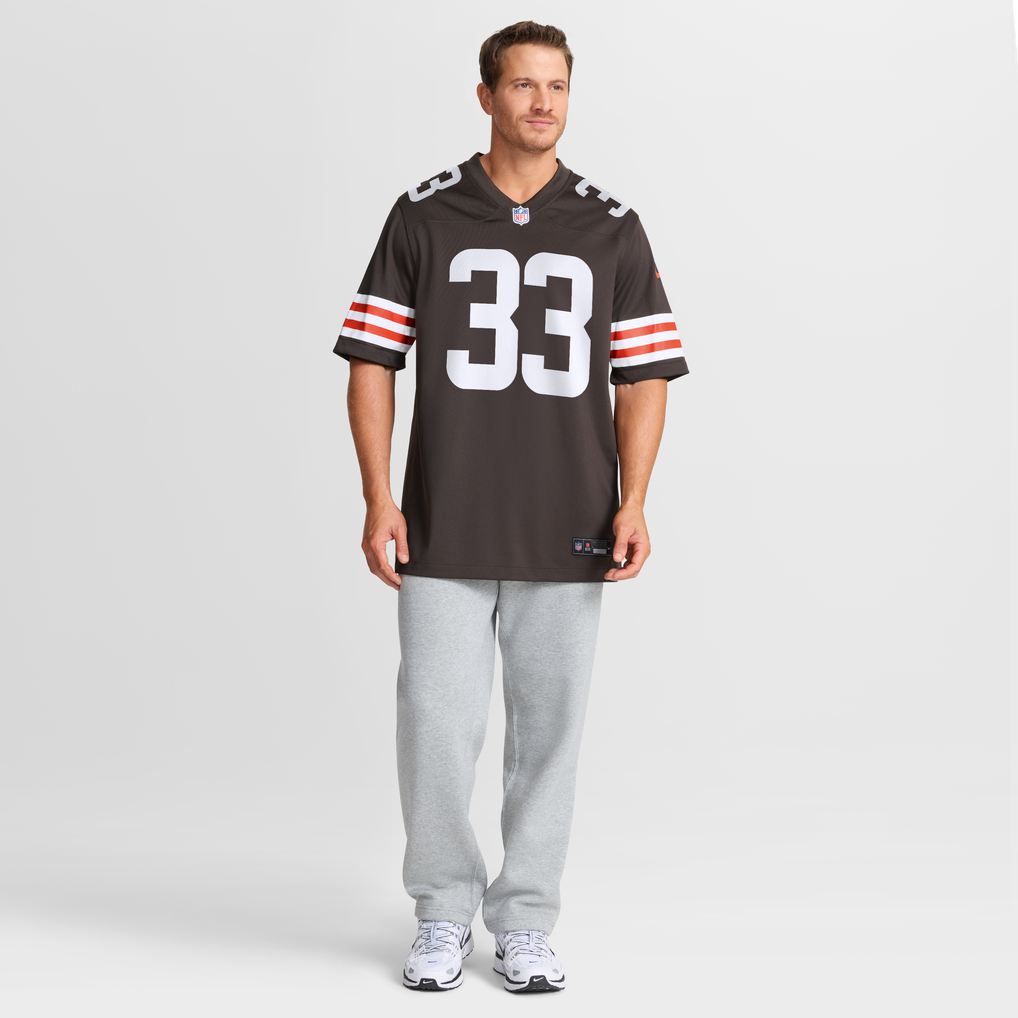 Men's Cleveland Browns Ronnie Hickman Nike Brown Team Game Jersey - Image 8
