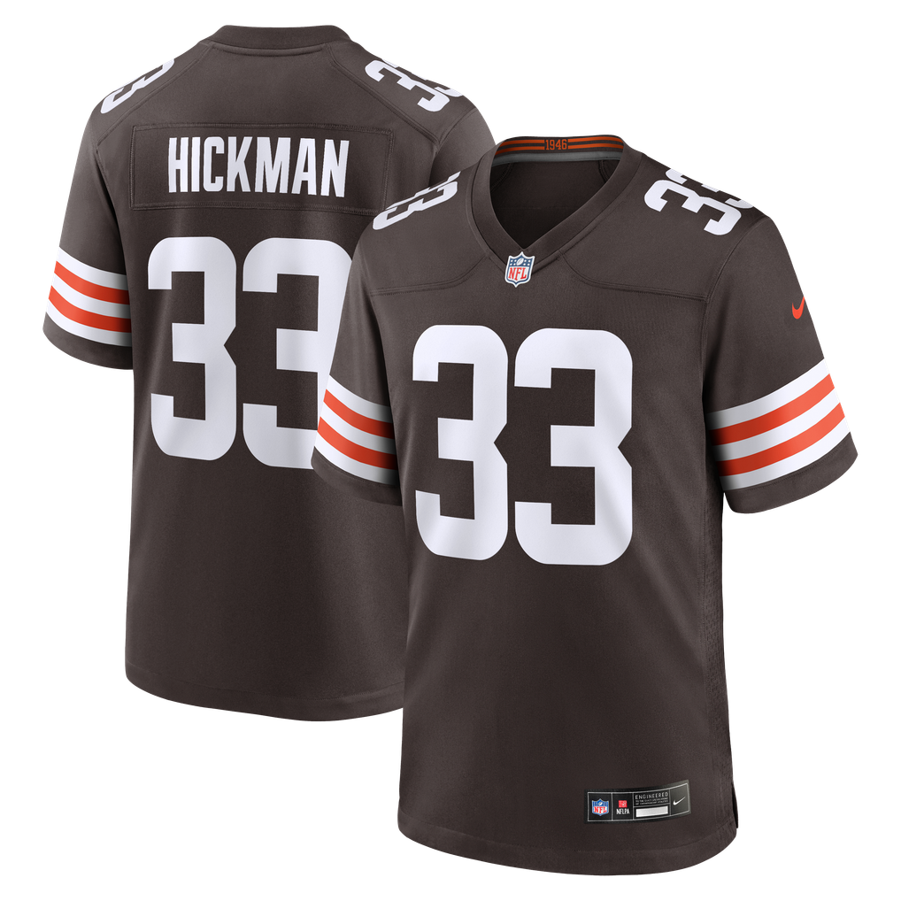 Men's Cleveland Browns Ronnie Hickman Nike Brown Team Game Jersey - Image 2