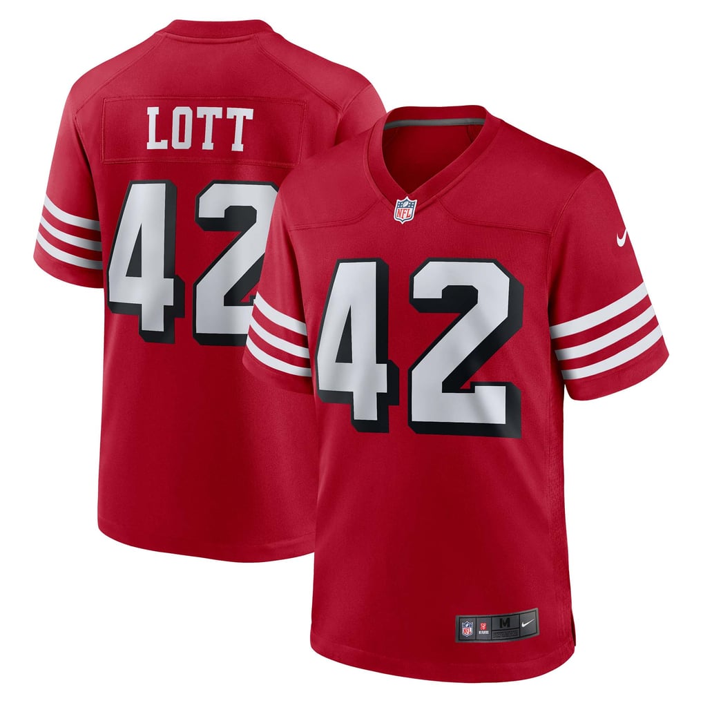 Men's San Francisco 49ers Ronnie Lott Nike Scarlet Retired Player Alternate Game Jersey - Image 2