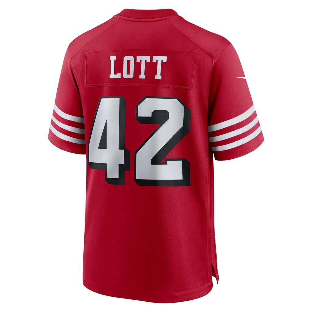 Men's San Francisco 49ers Ronnie Lott Nike Scarlet Retired Player Alternate Game Jersey - Image 4