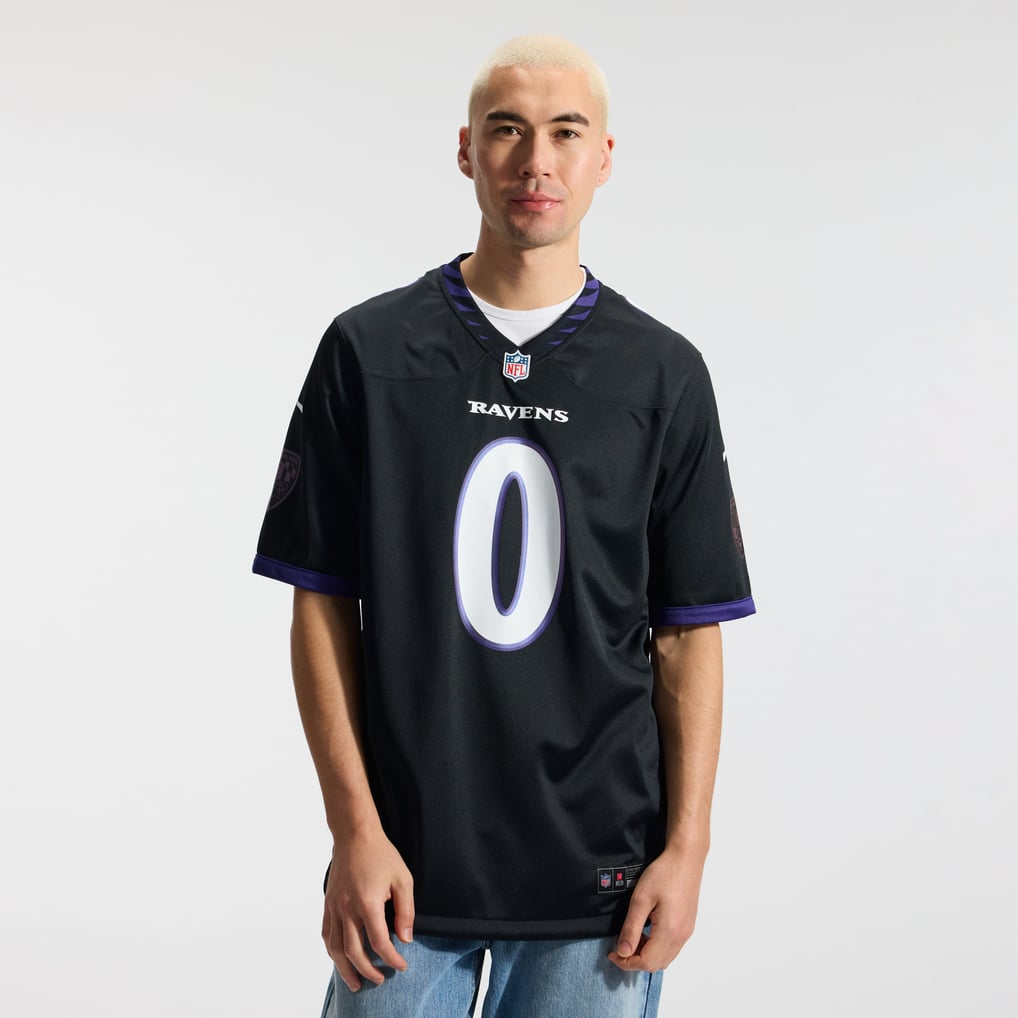 Men's Baltimore Ravens Roquan Smith Nike Black Alternate Game Jersey