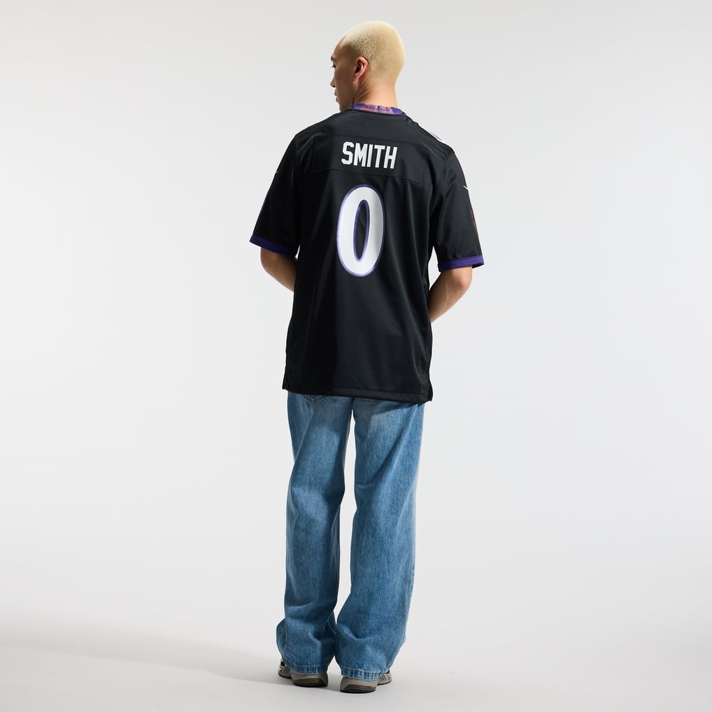 Men's Baltimore Ravens Roquan Smith Nike Black Alternate Game Jersey