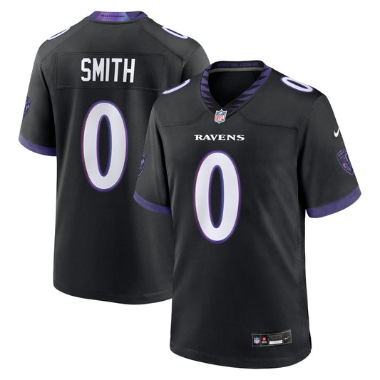 Men's Baltimore Ravens Roquan Smith Nike Black Alternate Game Jersey