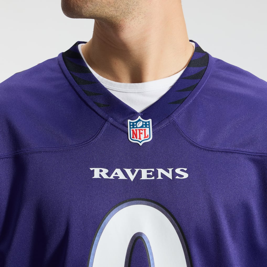 Men's Baltimore Ravens Roquan Smith Nike Purple Team Game Jersey