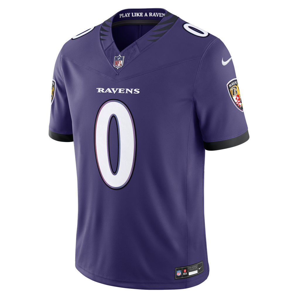 Men's Baltimore Ravens Roquan Smith Nike Purple Team Vapor F.U.S.E. Stitched Limited Jersey