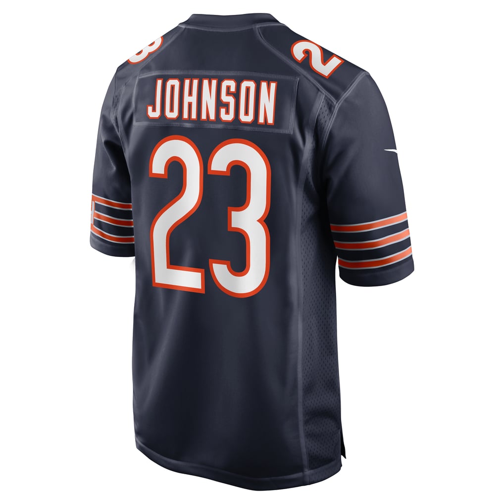 Men's Chicago Bears Roschon Johnson Nike Navy Team Game Jersey - Image 4