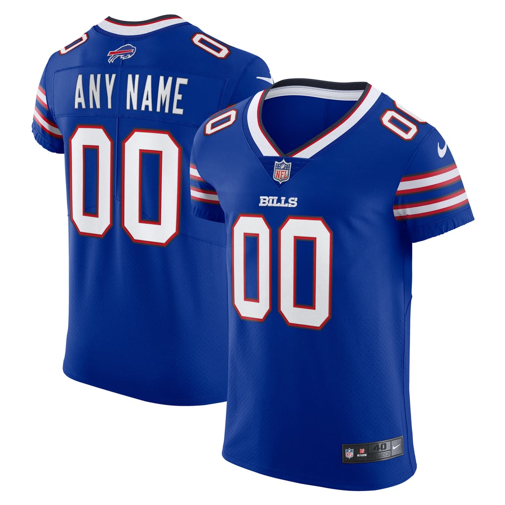 Men's Buffalo Bills Nike Royal Vapor Elite Custom Jersey - Image 2