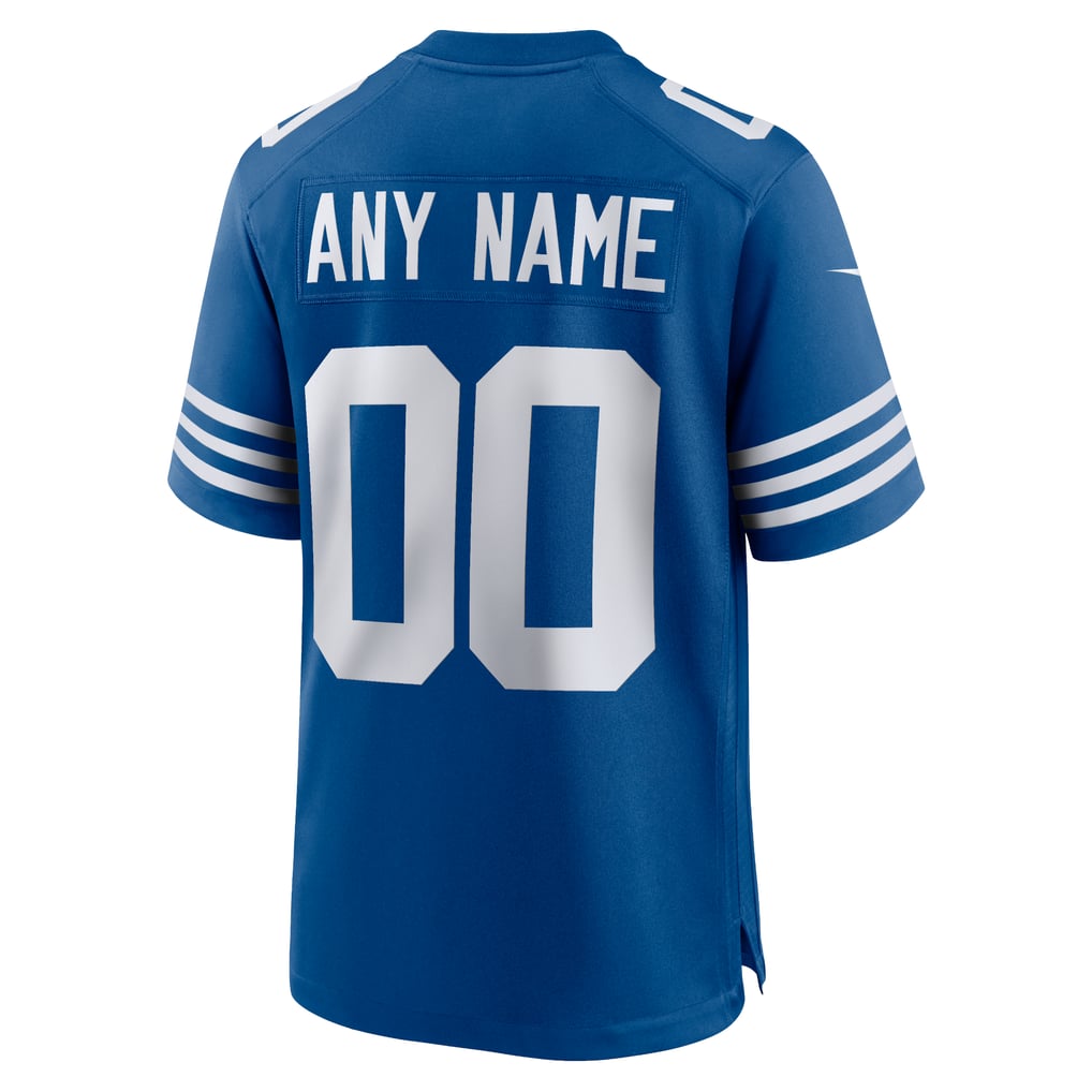 Men's Indianapolis Colts Nike Royal Alternate Custom Jersey - Image 4