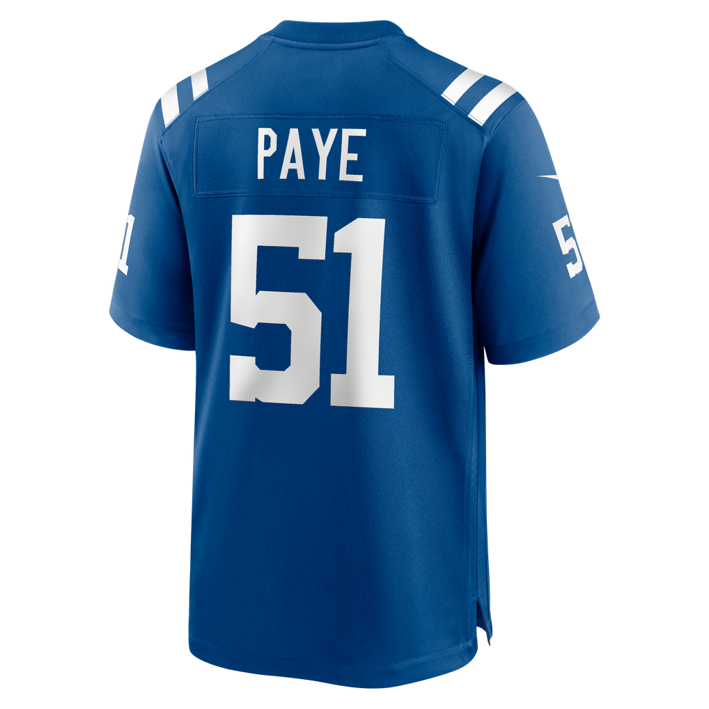 Men's Indianapolis Colts Nike Royal Game Jersey - Image 4