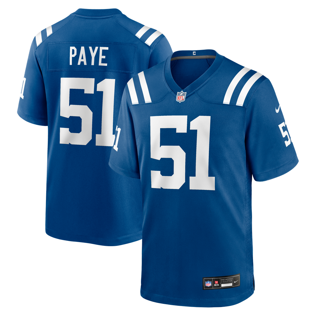 Men's Indianapolis Colts Nike Royal Game Jersey - Image 1