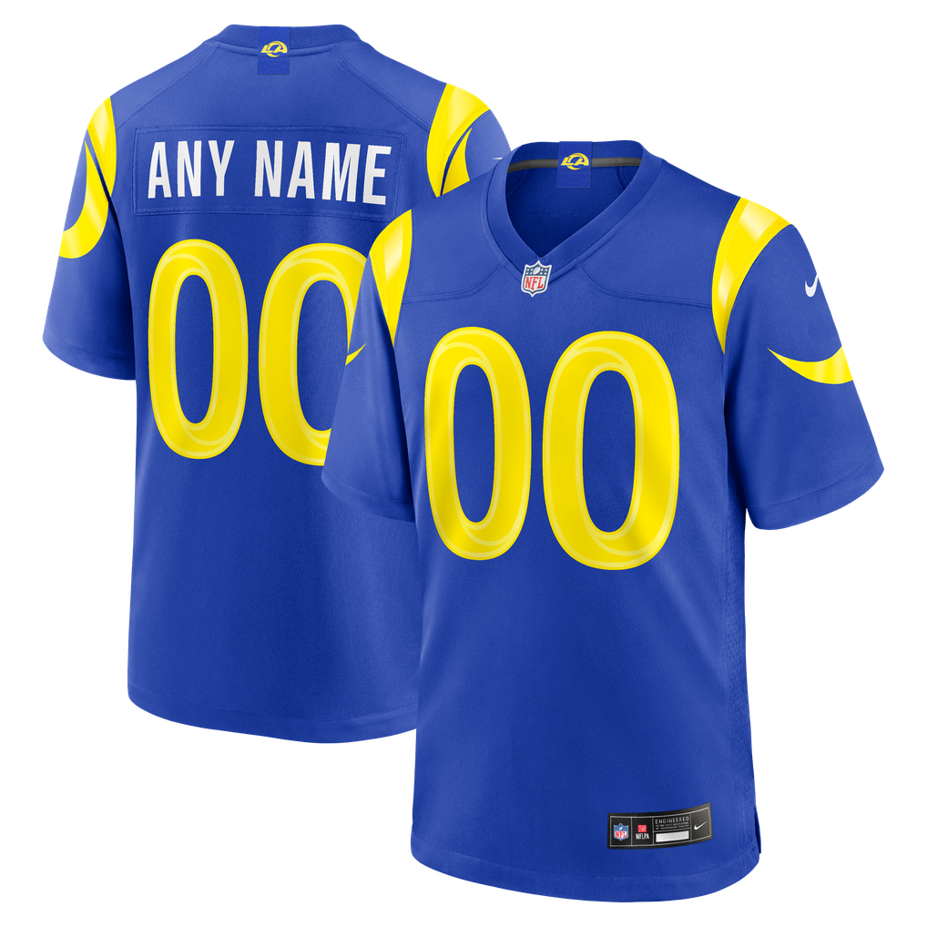Men's Los Angeles Rams Nike Royal Custom Game Jersey - Image 2