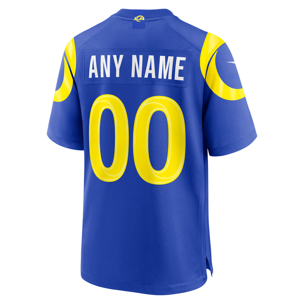 Men's Los Angeles Rams Nike Royal Custom Game Jersey - Image 4