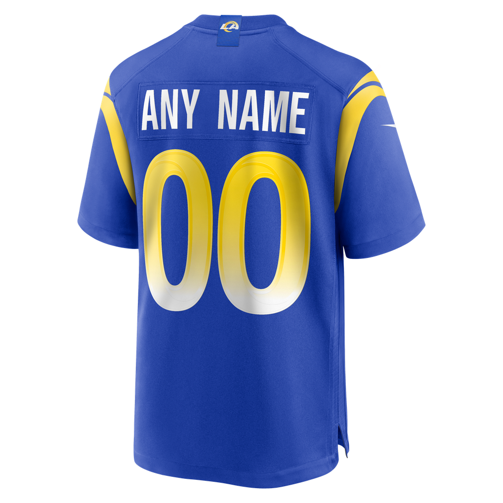 Men's Los Angeles Rams Nike Royal Custom Game Jersey - Image 4