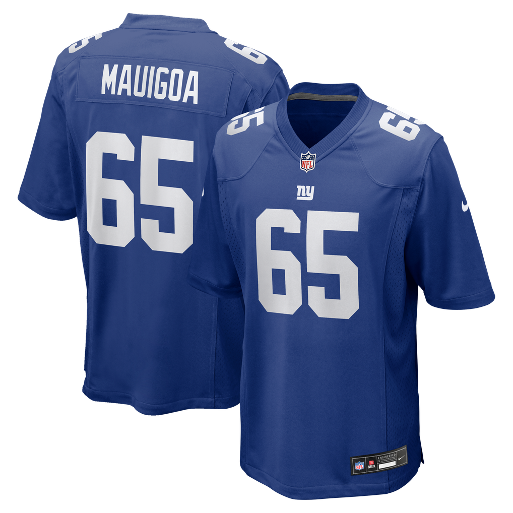 Men's New York Giants Francis Mauigoa Nike Royal Team Game Jersey - Image 1