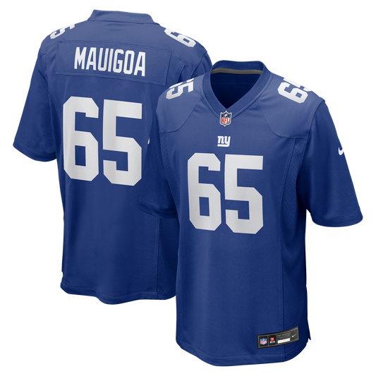 Men's New York Giants Francis Mauigoa Nike Royal Team Game Jersey - Image 1