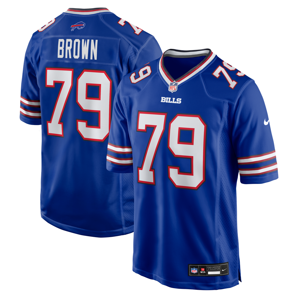Men's Buffalo Bills Ruben Brown Nike Royal Game Retired Player Jersey - Image 2