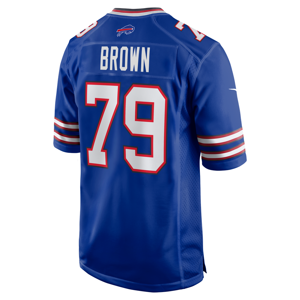 Men's Buffalo Bills Ruben Brown Nike Royal Game Retired Player Jersey - Image 4