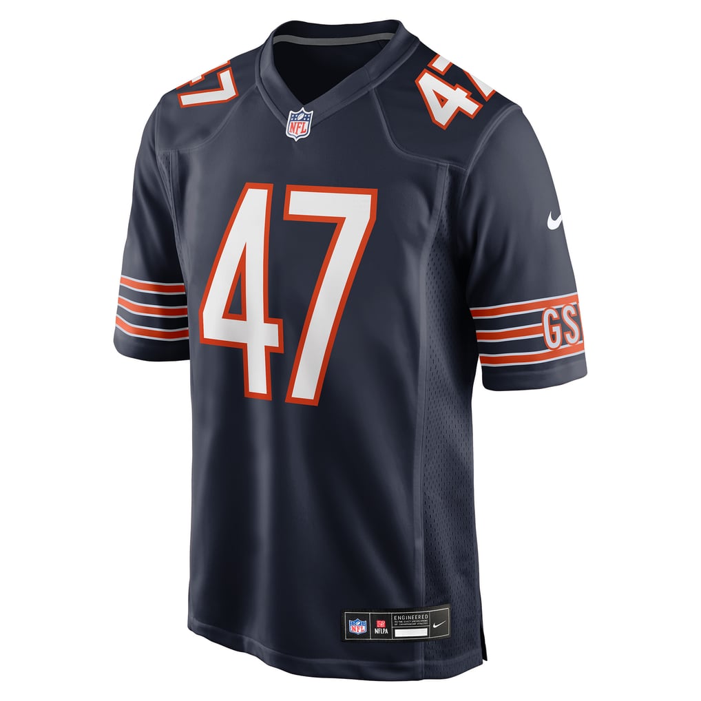 Men's Chicago Bears Ruben Hyppolite II Nike Navy Team Game Jersey - Image 3