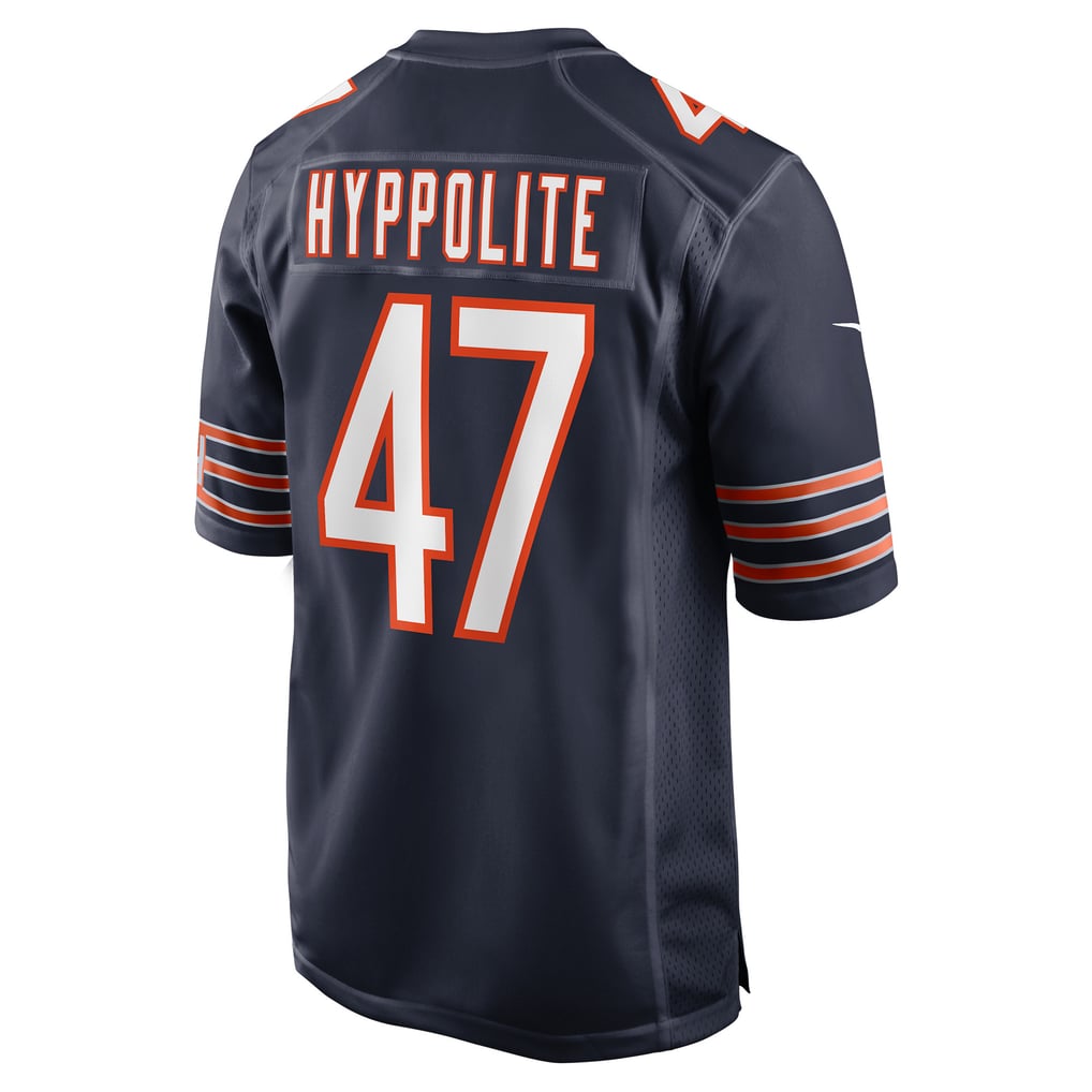 Men's Chicago Bears Ruben Hyppolite II Nike Navy Team Game Jersey - Image 4