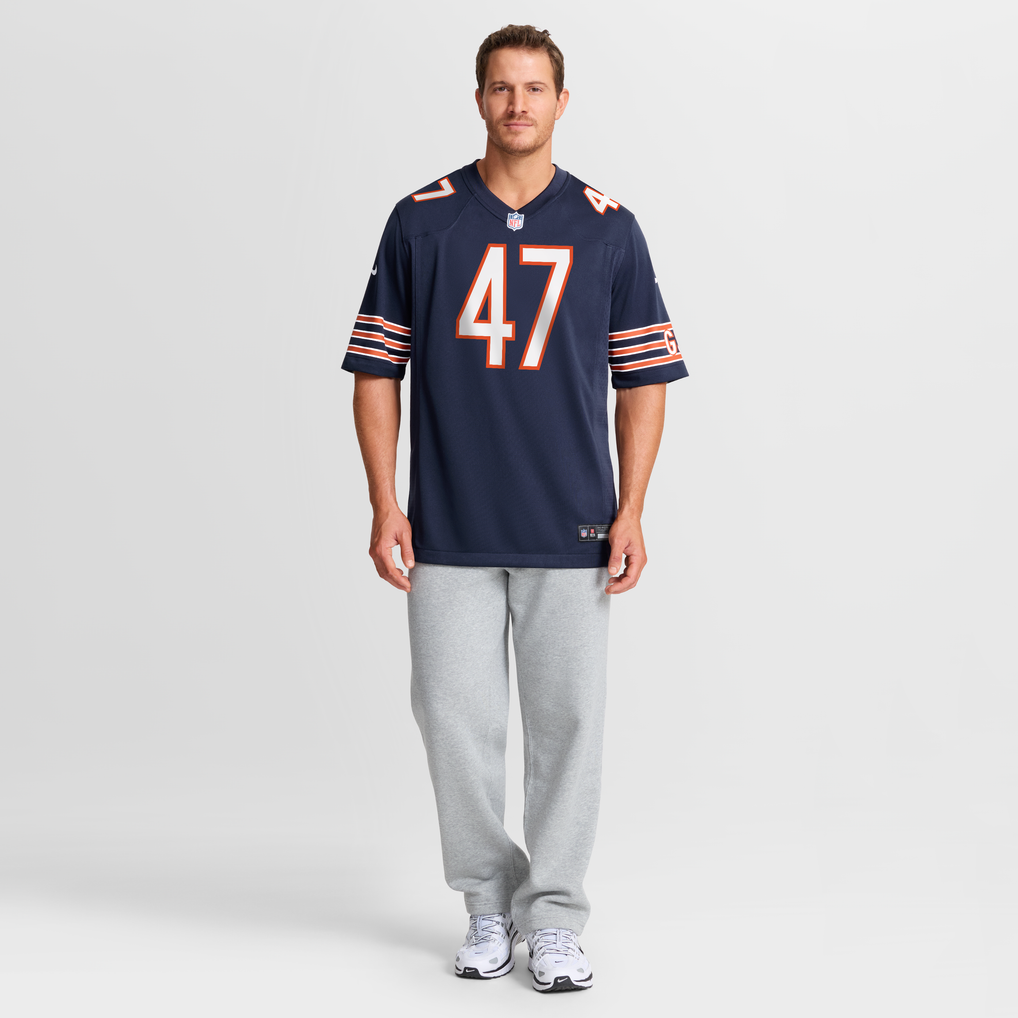 Men's Chicago Bears Ruben Hyppolite II Nike Navy Team Game Jersey - Image 3