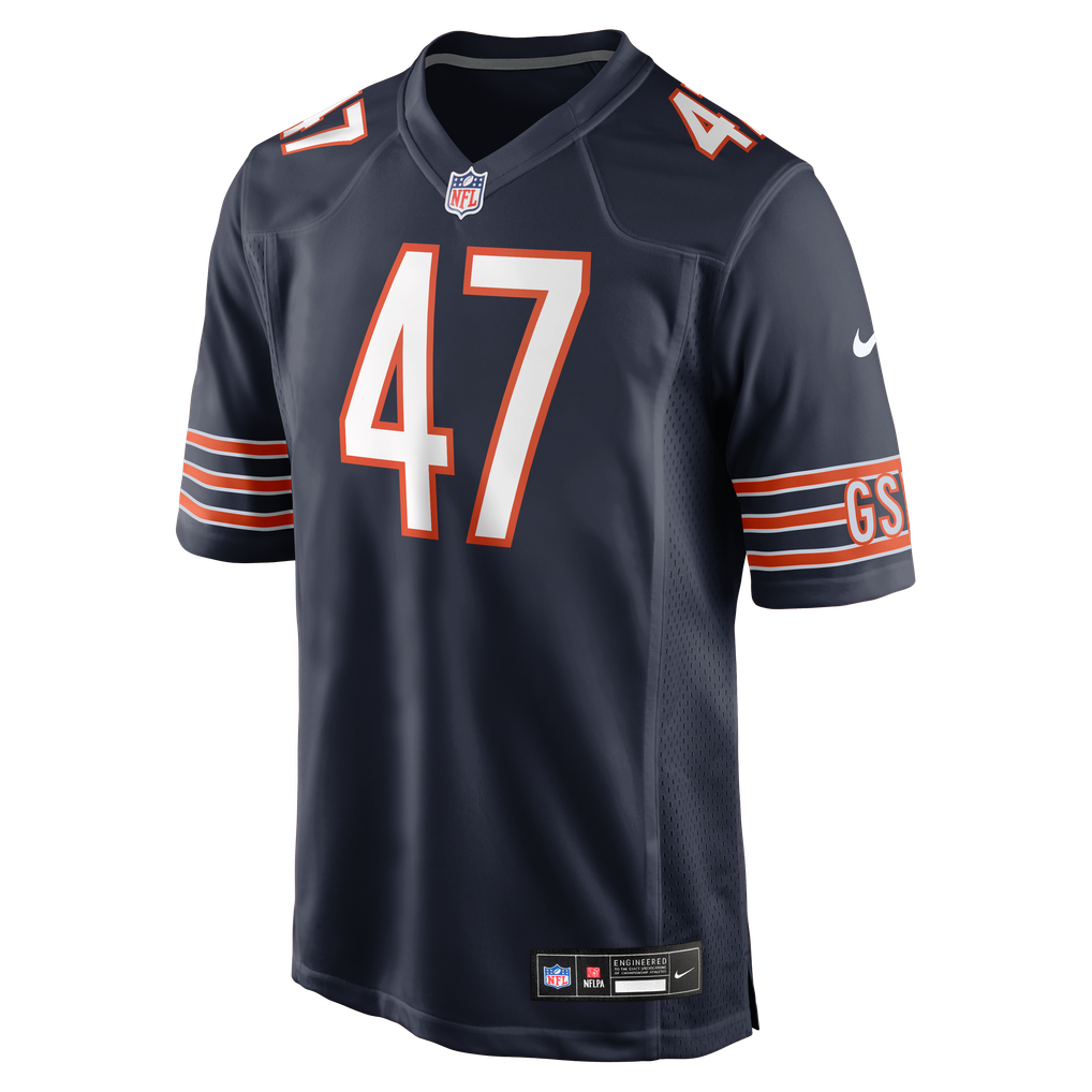 Men's Chicago Bears Ruben Hyppolite II Nike Navy Team Game Jersey - Image 5