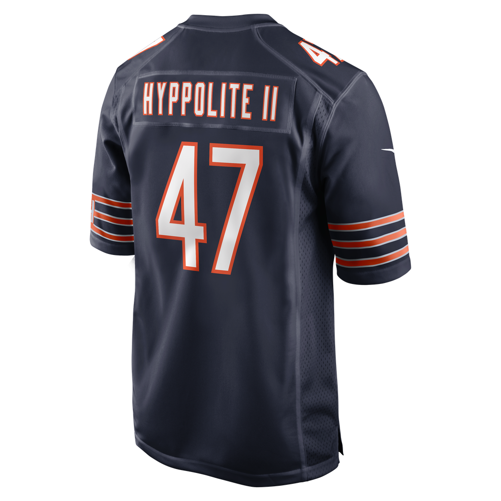 Men's Chicago Bears Ruben Hyppolite II Nike Navy Team Game Jersey - Image 6