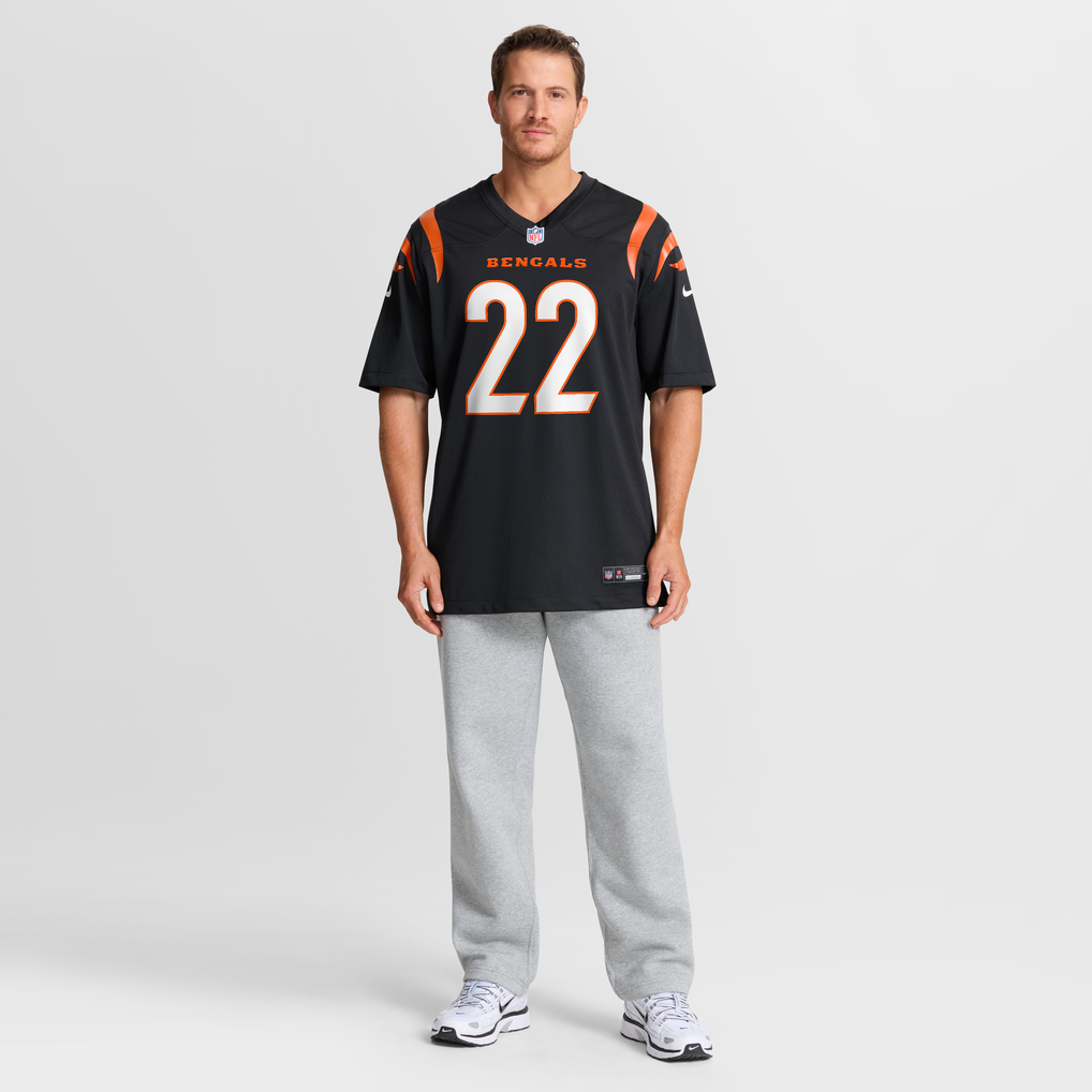 Men's Cincinnati Bengals Russ Yeast Nike Black Team Game Jersey - Image 3